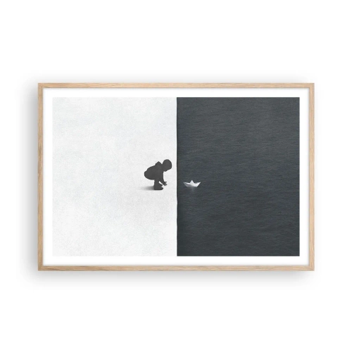 Plakat w ramie jasny dąb - Wielka wyprawa - 91x61 cm