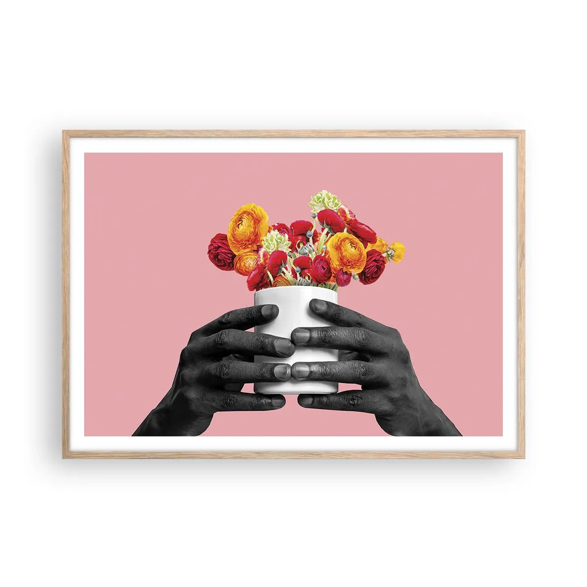 Plakat w ramie jasny dąb - Apoteoza życia - 100x70 cm