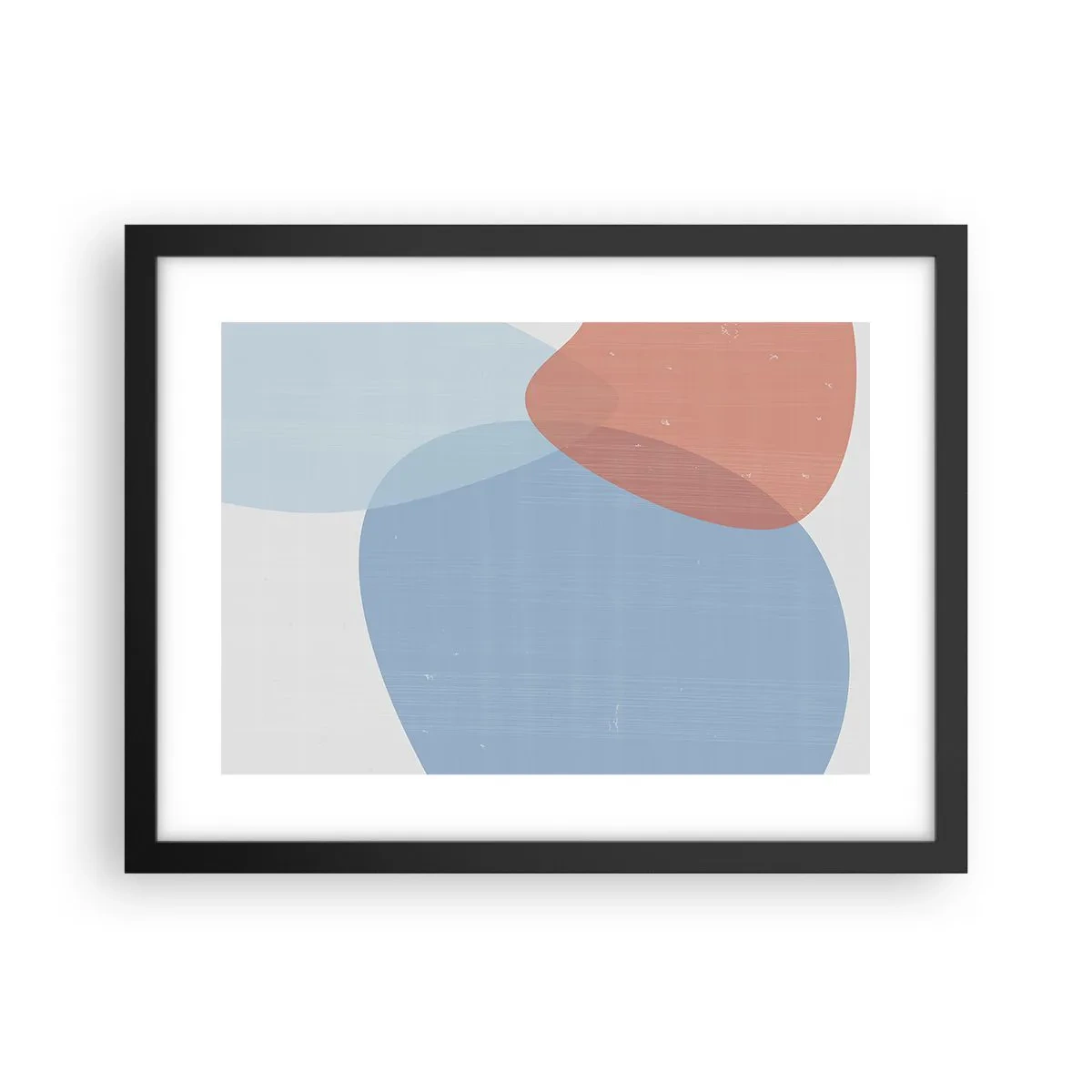 Plakat w czarnej ramie - Pastelowe związki - 40x30 cm