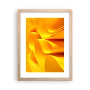 Plakat w ramie jasny dąb - Jak fale słońca - 30x40 cm