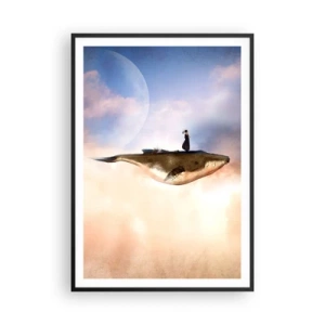 Plakat w czarnej ramie - Nadrealna podróż - 70x100 cm