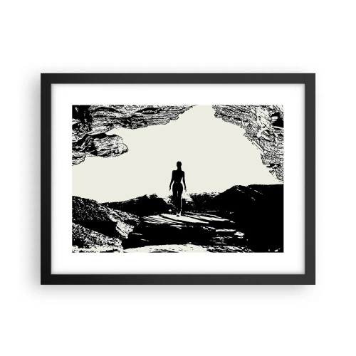 Plakat w czarnej ramie - Nowe spojrzenie - 40x30 cm