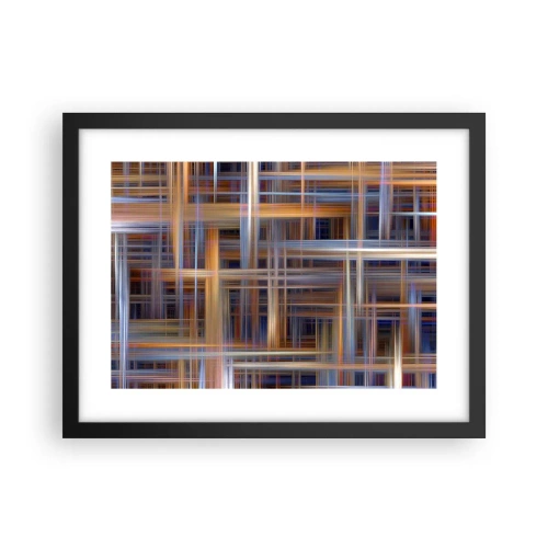 Plakat w czarnej ramie - Utkane ze światła - 40x30 cm