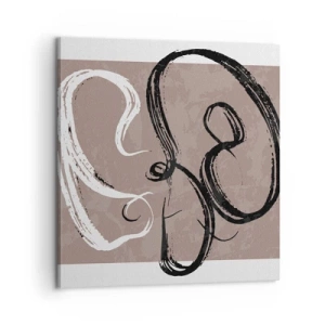Obraz na płótnie - Kompozycja – poszukiwanie pełni - 60x60 cm