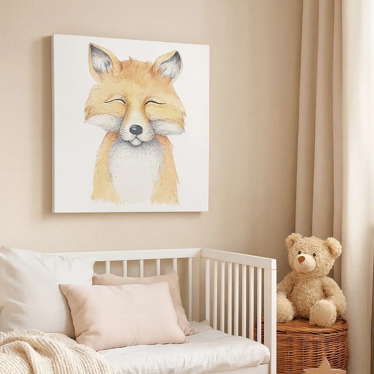 Obraz na płótnie - Lisie humory - 30x30 cm