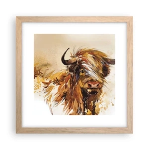 Plakat w ramie jasny dąb - Duma łowcy - 30x30 cm