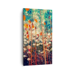 Obraz na płótnie - Tajemne życie liści - 45x80 cm