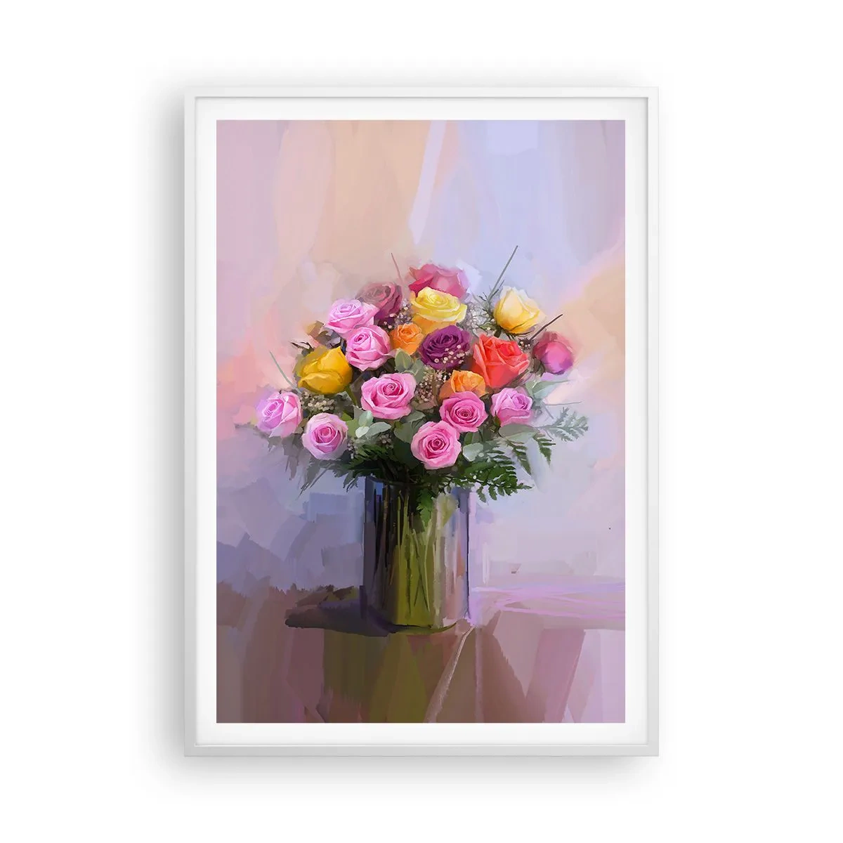 Plakat w białej ramie - Zatrzymane piękno - 70x100 cm