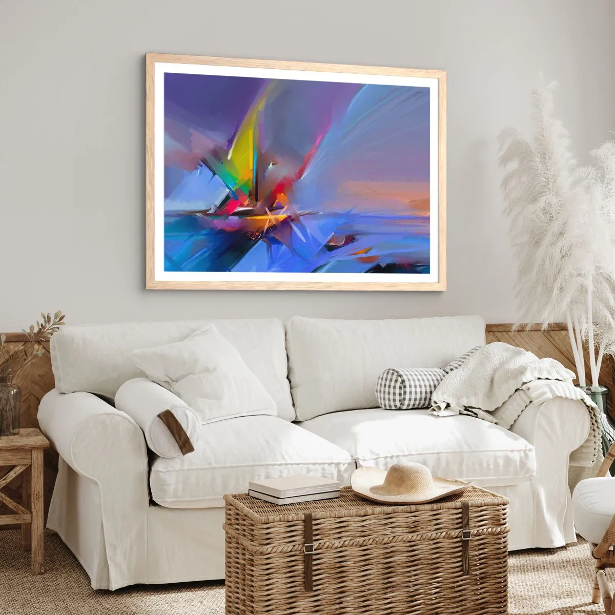 Plakat w ramie jasny dąb - Śmigła jak ptak - 91x61 cm