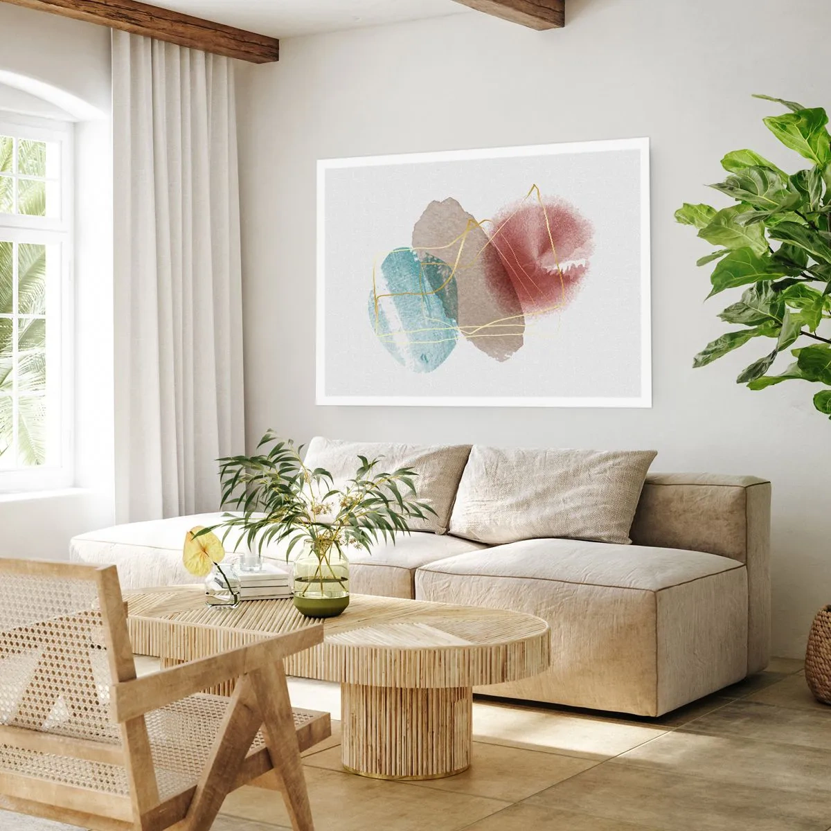 Plakat - Korale przestrzeni - 50x40 cm