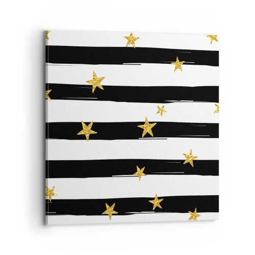 Obraz na płótnie - Wszyscy urodziliśmy się pod szczęśliwą gwiazdą - 70x70 cm