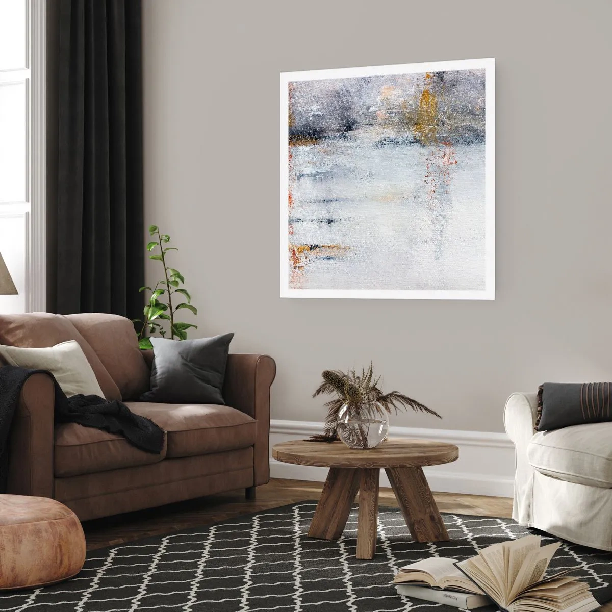 Plakat - Za powietrza zasłoną - 40x40 cm