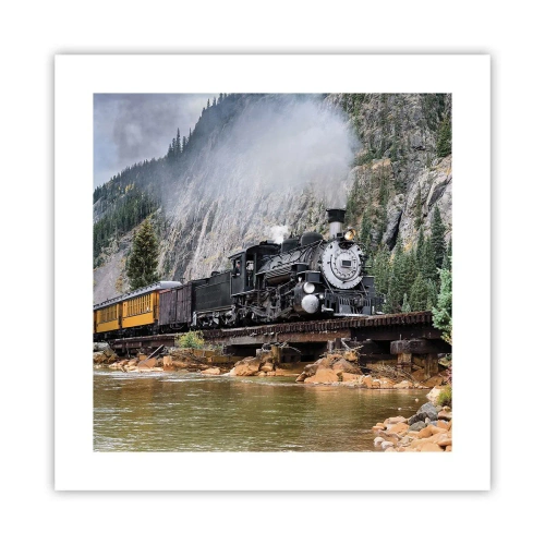 Plakat - A dokąd to? Dokąd? - 40x40 cm