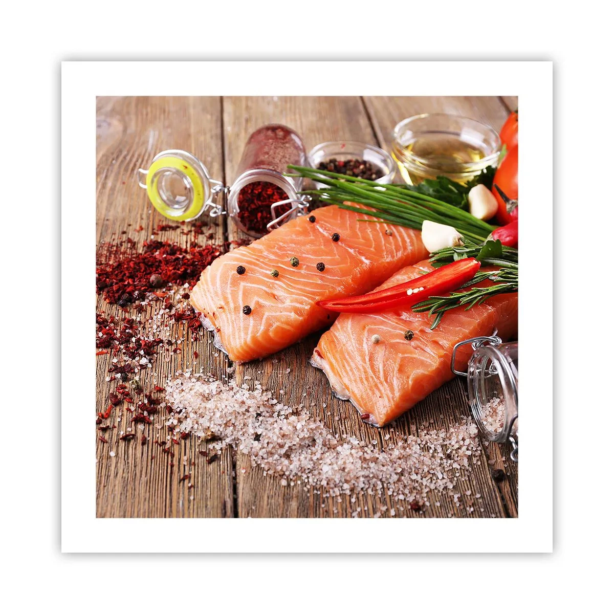 Plakat - Norweska przygoda w kuchni - 50x50 cm