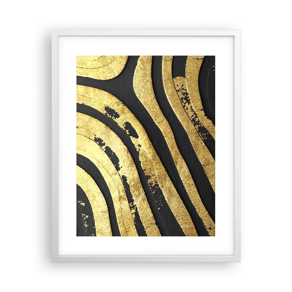 Plakat w białej ramie - Wszystko płynie - 40x50 cm