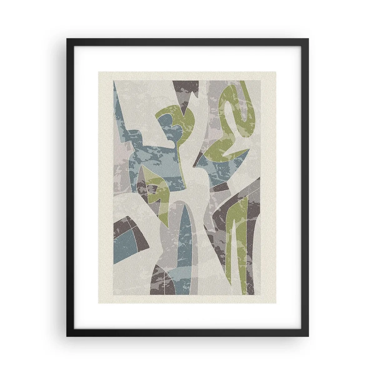 Plakat w czarnej ramie - Kompozycja za szybą - 40x50 cm