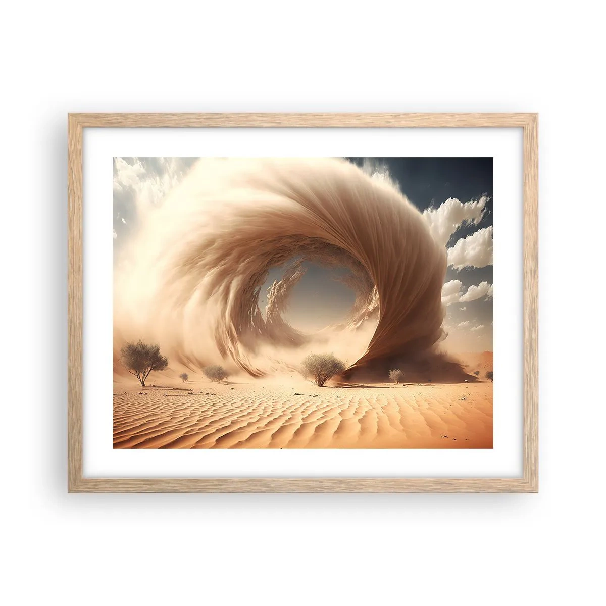 Plakat w ramie jasny dąb - Otwarty portal - 50x40 cm