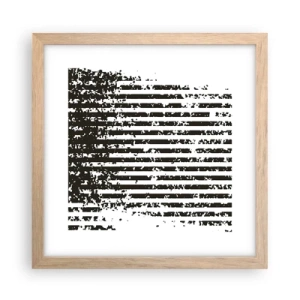 Plakat w ramie jasny dąb - Rytm i szum - 30x30 cm