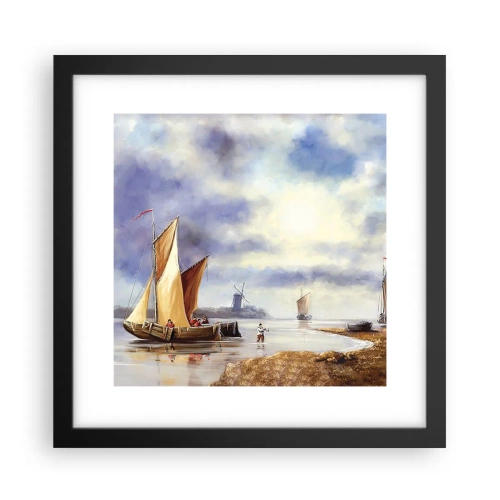 Plakat w czarnej ramie - Powrót żeglarzy - 30x30 cm