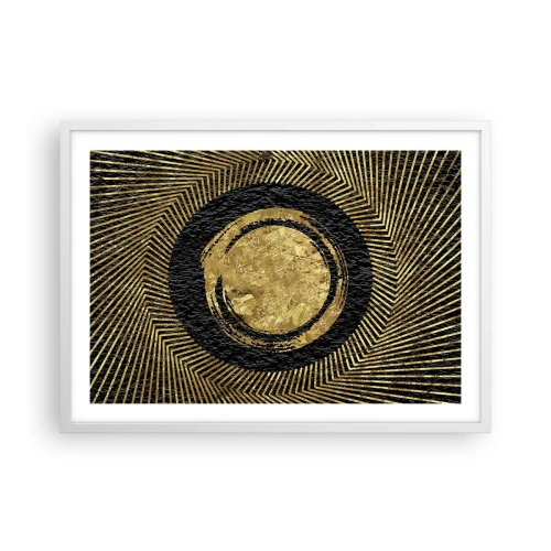 Plakat w białej ramie - Kompozycja glamour - 70x50 cm