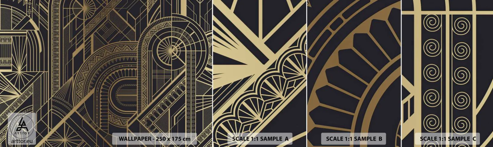 Fototapeta Próbka Samoprzylepna Deluxe Sticker - Koncepty, idee, plany - Abstrakcja, Sztuka, Ornament - 100x30 cm