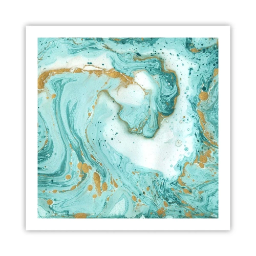 Plakat - Pod wielką falą z epoki Edo - 60x60 cm