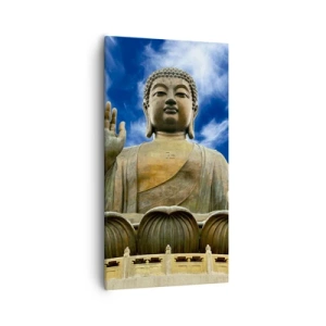 Obraz na płótnie - Żyj bez strachu - 55x100 cm