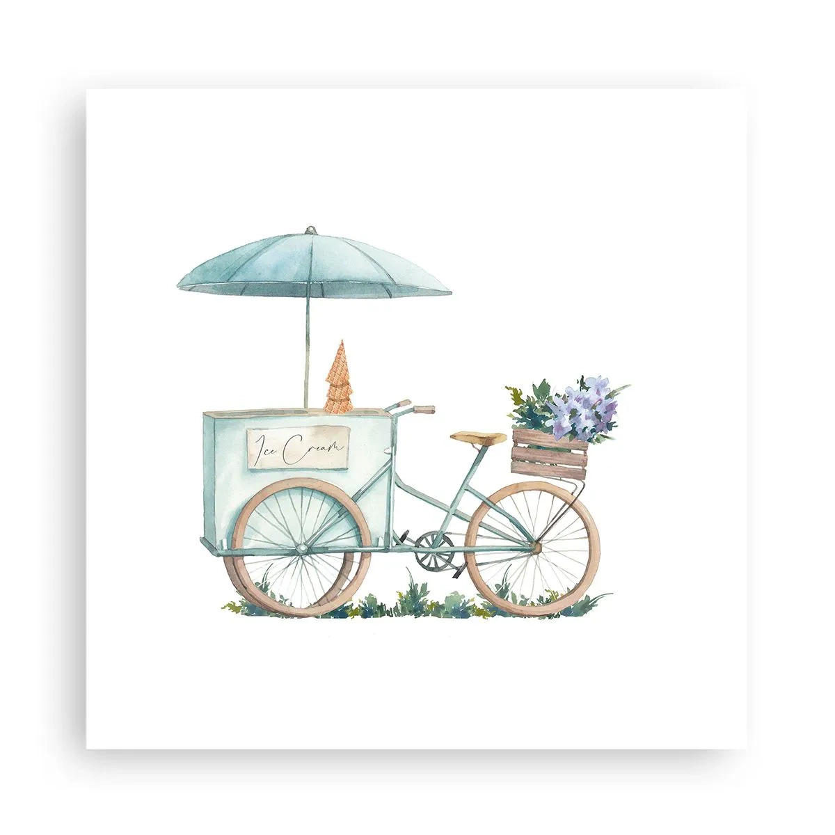 Plakat - Słodkie wspomnienie lata - 30x30 cm
