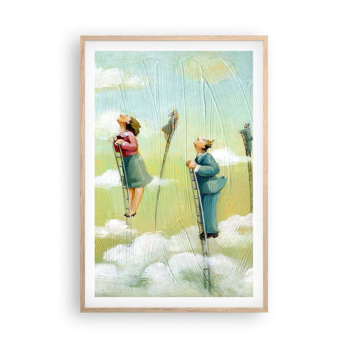 Plakat w ramie jasny dąb - Za swoim marzeniem - 61x91 cm