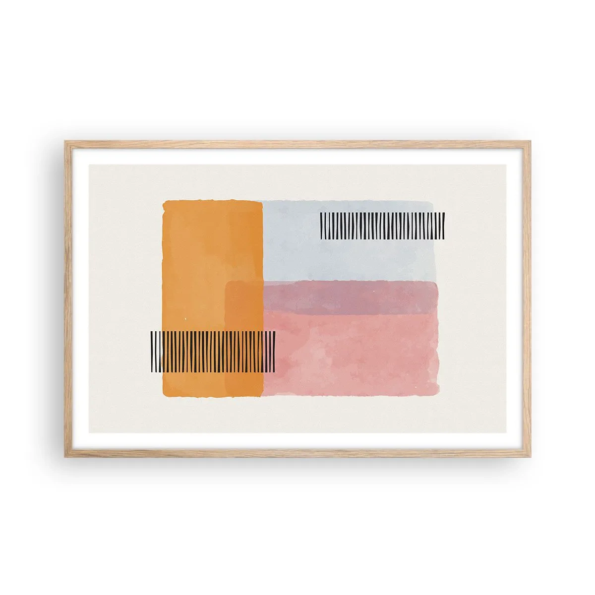 Plakat w ramie jasny dąb - Z kąta w kąt - 91x61 cm