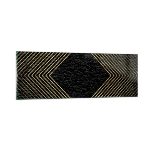 Obraz na szkle - Geometria w stylu glamour - 90x30 cm