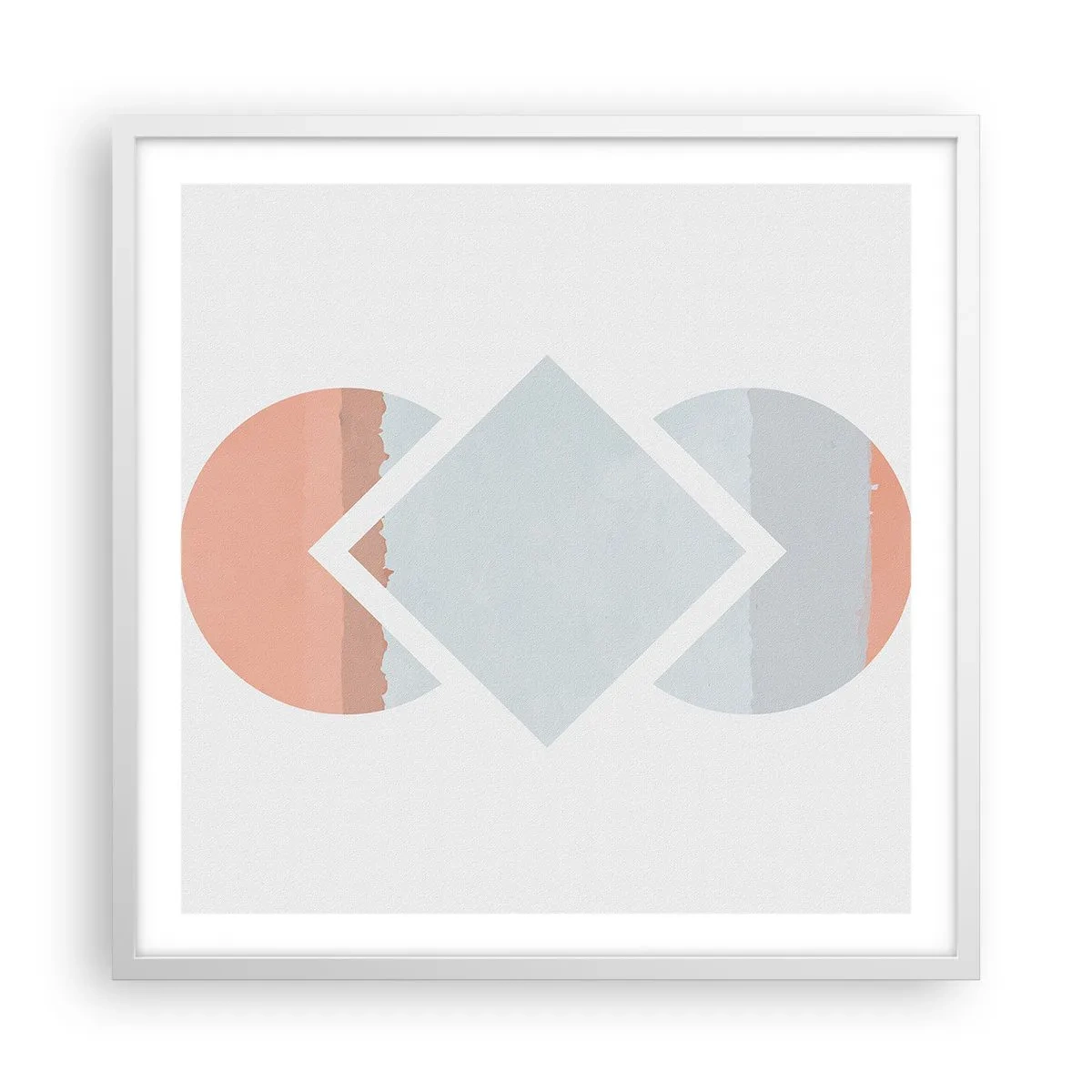 Plakat w białej ramie - Sytuacja jest jasna - 60x60 cm