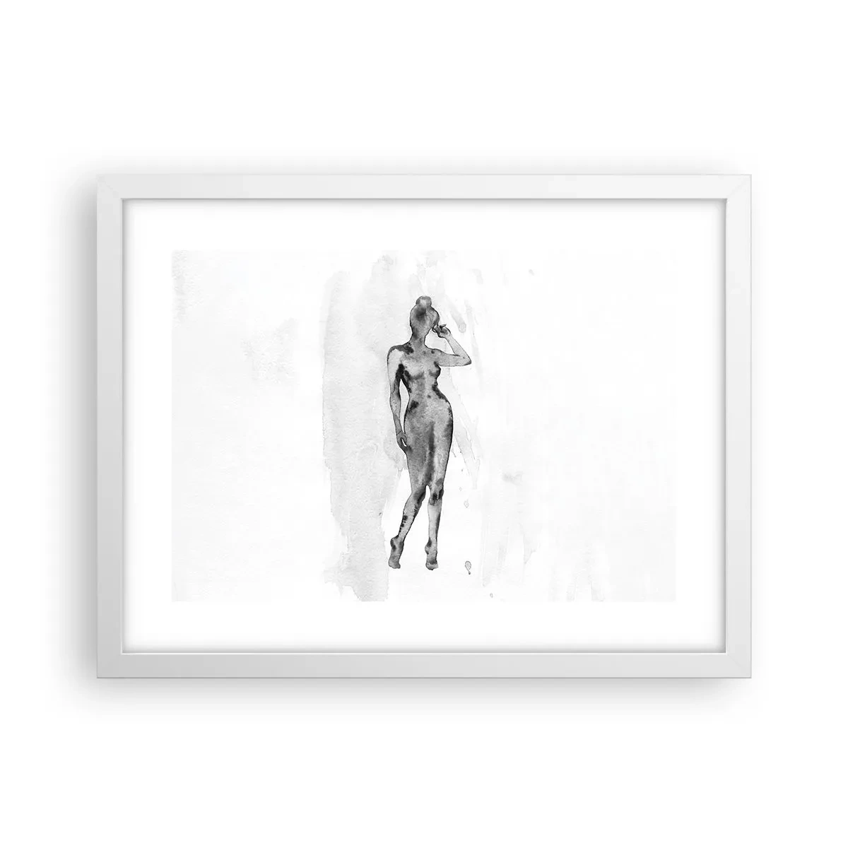 Plakat w białej ramie - Studium ideału kobiecości - 40x30 cm