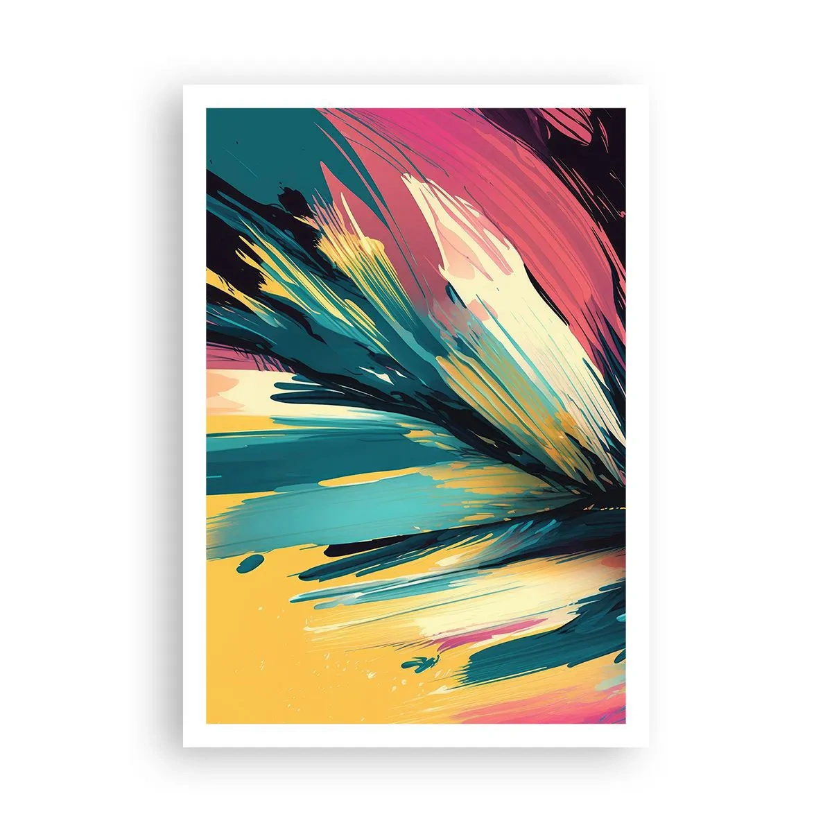 Plakat - Kompozycja – eksplozja radości - 70x100 cm