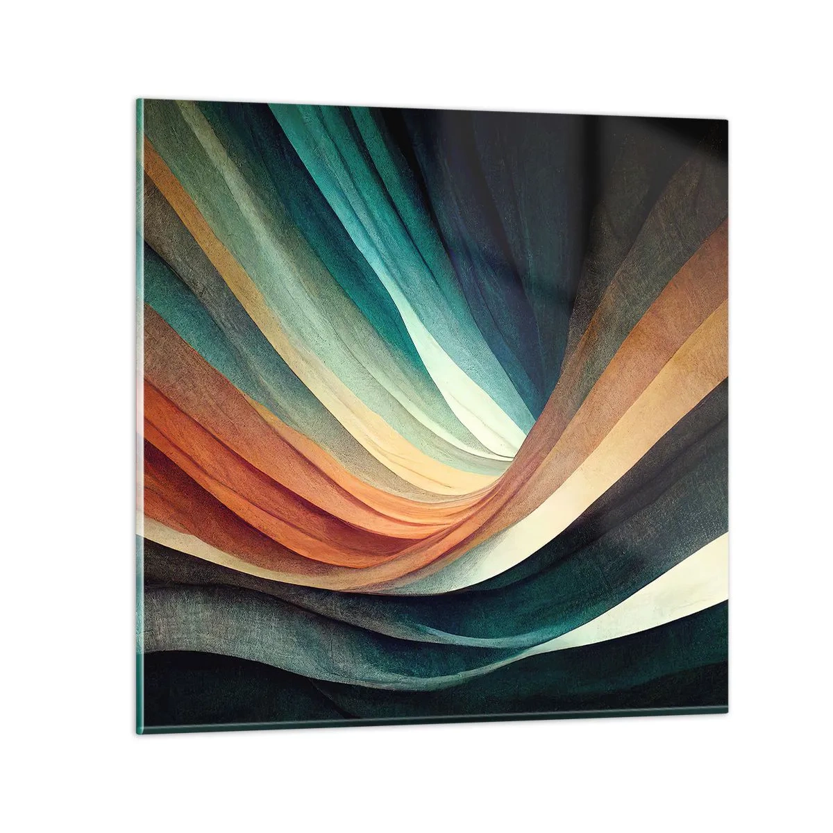 Obraz na szkle - Utkane z barw - 40x40 cm