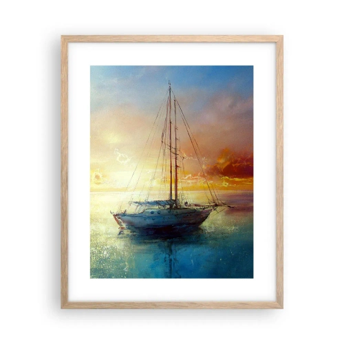 Plakat w ramie jasny dąb - W złotej zatoce - 40x50 cm