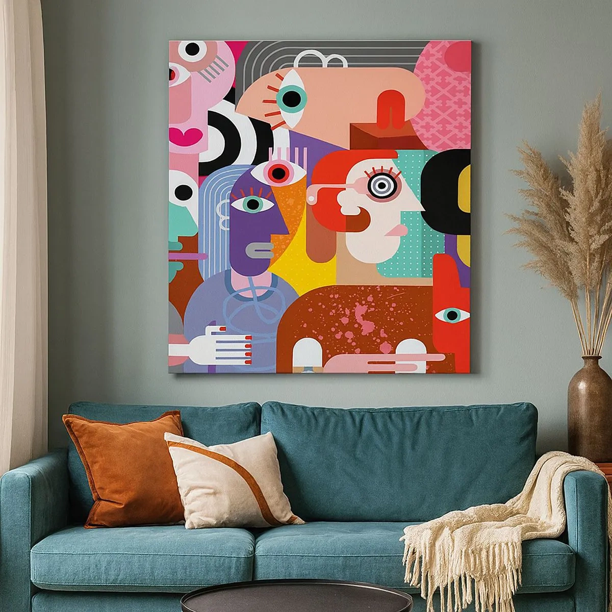 Obraz na płótnie - My od pana Picassa - 30x30 cm