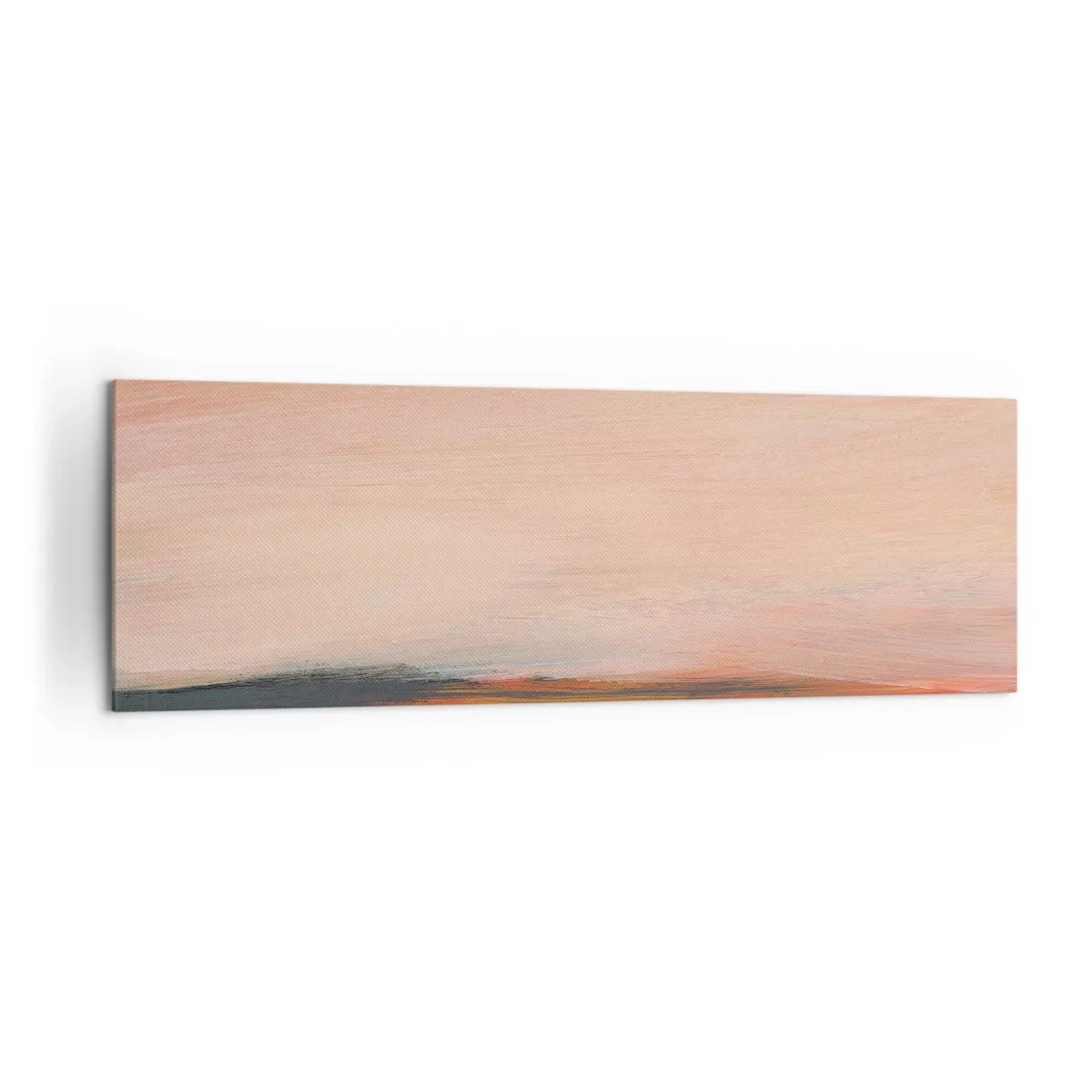 Obraz na płótnie - Krajobraz w różowych i złotych odcieniach - 160x50cm - W różowej tonacji - Nowoczesna dekoracja ścienna do salonu i sypialni ARTTOR