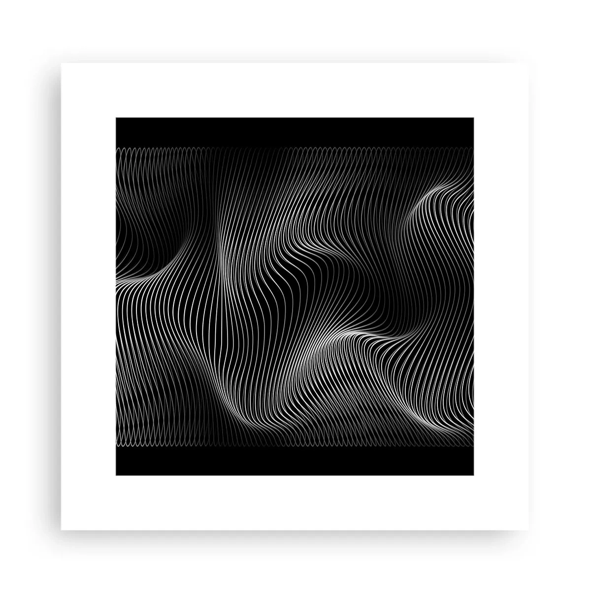 Plakat - Taniec światła w przestrzeni - 30x30 cm
