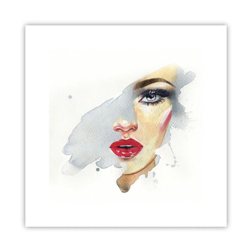 Plakat - Odbicie w kropli wody - 30x30 cm