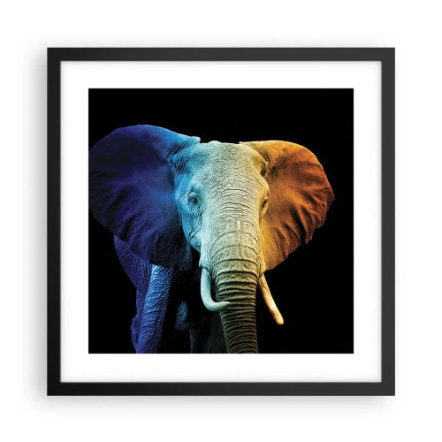 Plakat w czarnej ramie - Ekscentryk, nie dziwak - 40x40 cm