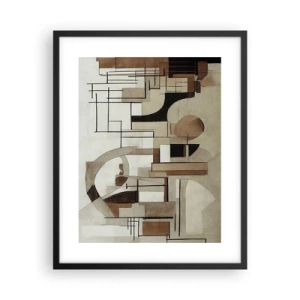Plakat w czarnej ramie - Pejzaż miejski 2.0 - 40x50 cm