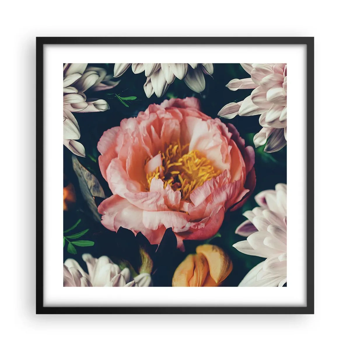 Plakat w czarnej ramie - Z barokowym przepychem - 50x50 cm