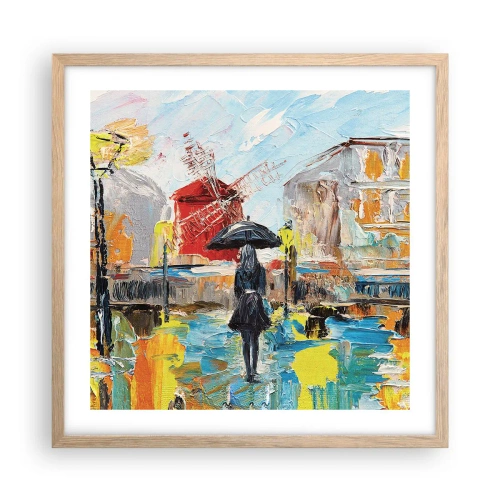 Plakat w ramie jasny dąb - Paryskie legendy - 50x50 cm