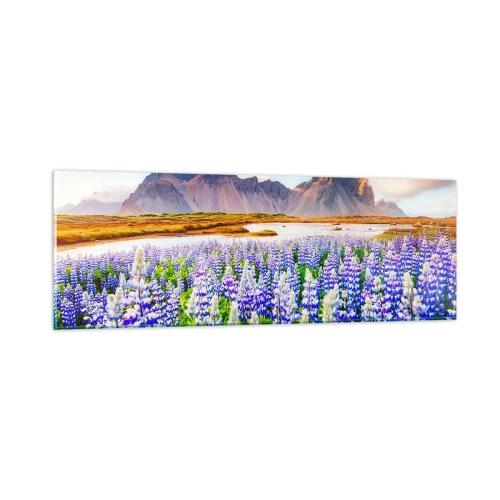 Obraz na szkle - Siła i surowość obok łagodności - 90x30 cm