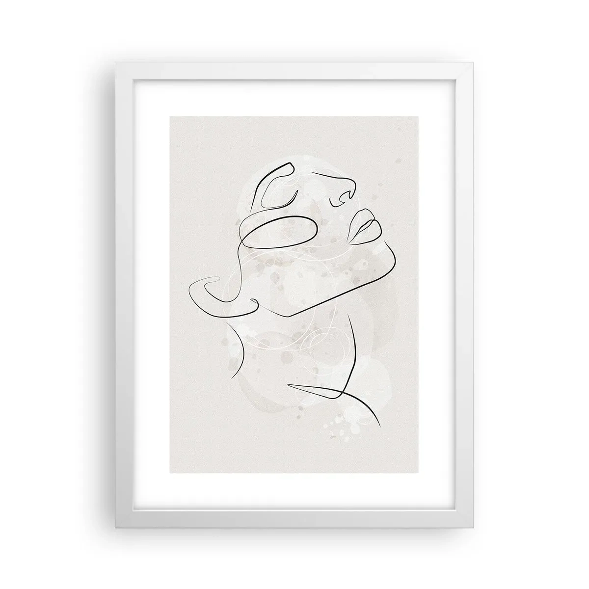 Plakat w białej ramie - Zarys marzenia - 30x40 cm