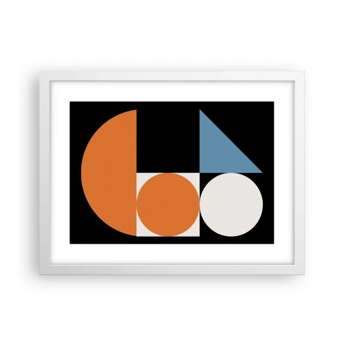 Plakat w białej ramie - Układ figurowy - 40x30 cm