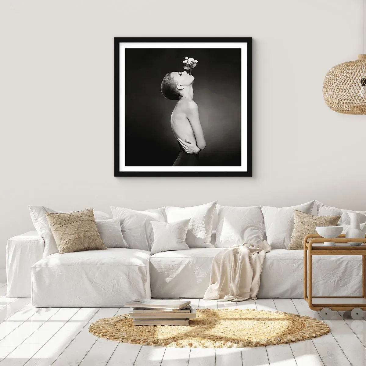 Plakat w czarnej ramie - Ekscentryczna elegancja - 30x30 cm