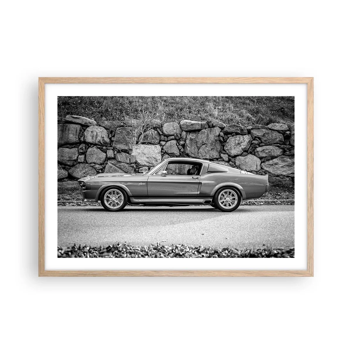 Plakat w ramie jasny dąb - Legenda lat 60. - 70x50 cm