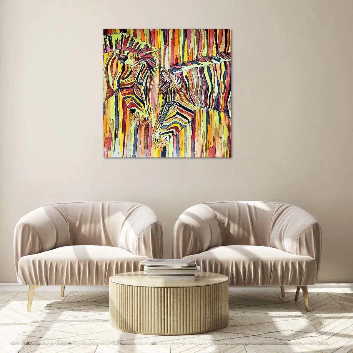 Obraz na szkle - A więc ty też… - 70x70 cm